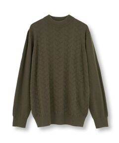 MEN'S BIGI / メンズビギ ニット・セーター | 【ACTIVE TAILOR/アクティブテイラー】12Gジャカードモックネックニット
