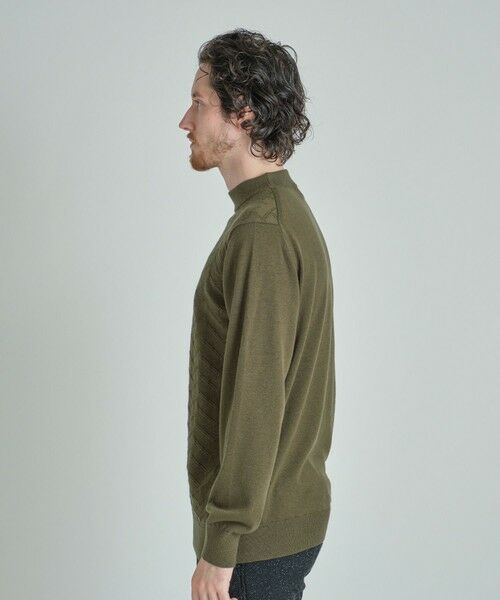 MEN'S BIGI / メンズビギ ニット・セーター | 【ACTIVE TAILOR/アクティブテイラー】12Gジャカードモックネックニット | 詳細13