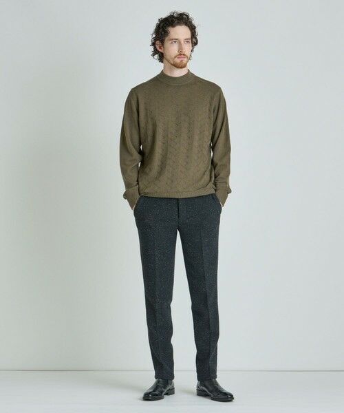 MEN'S BIGI / メンズビギ ニット・セーター | 【ACTIVE TAILOR/アクティブテイラー】12Gジャカードモックネックニット | 詳細15