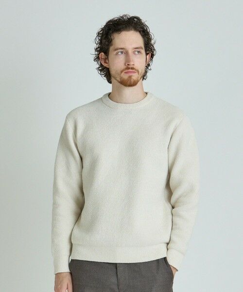 MEN'S BIGI / メンズビギ ニット・セーター | メランジ調モールニット | 詳細1