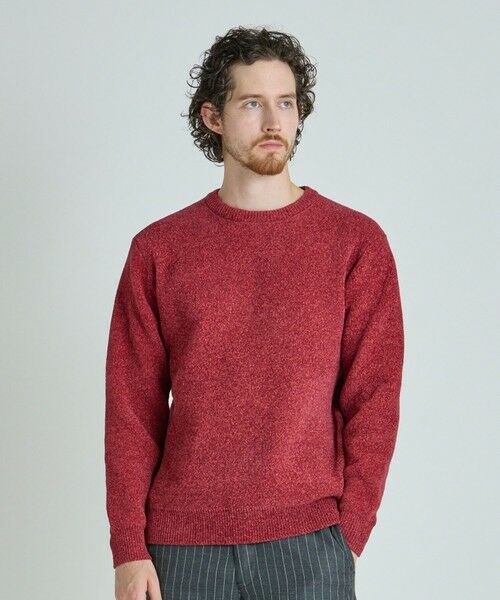 MEN'S BIGI / メンズビギ ニット・セーター | メランジ調モールニット | 詳細3