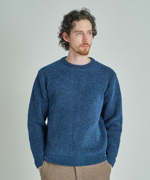 MEN'S BIGI / メンズビギ ニット・セーター | メランジ調モールニット | 詳細9