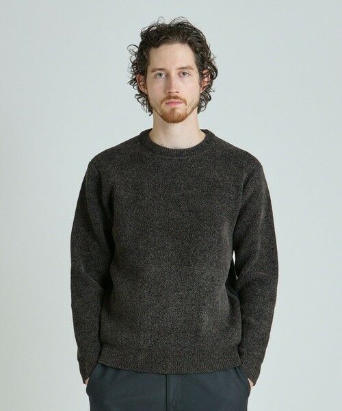 MEN'S BIGI / メンズビギ ニット・セーター | メランジ調モールニット | 詳細12