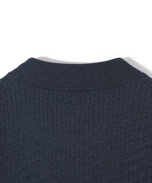 MEN'S BIGI / メンズビギ ニット・セーター | 【COLE HAAN/コール ハーン】別注ブリスタージャガードハイゲージニットTEE＜マシンウォッシャブル＞ | 詳細5