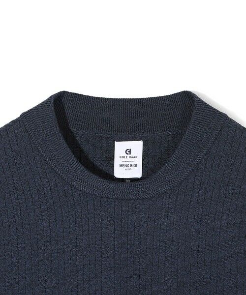 MEN'S BIGI / メンズビギ ニット・セーター | 【COLE HAAN/コール ハーン】別注ブリスタージャガードハイゲージニットTEE＜マシンウォッシャブル＞ | 詳細8