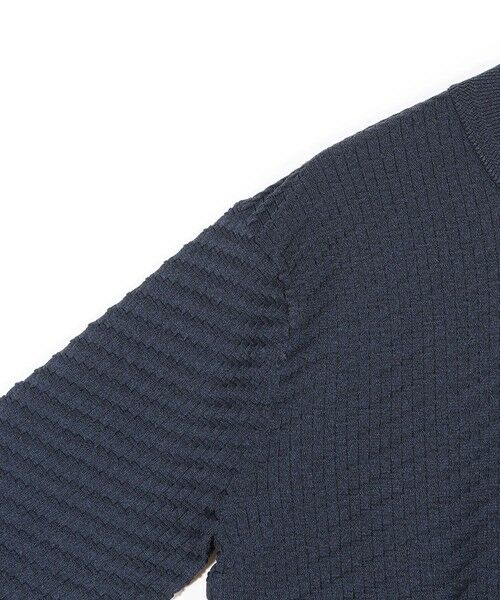 MEN'S BIGI / メンズビギ ニット・セーター | 【COLE HAAN/コール ハーン】別注ブリスタージャガードハイゲージニットTEE＜マシンウォッシャブル＞ | 詳細9