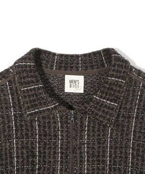 MEN'S BIGI / メンズビギ ブルゾン | ツイードチェック ニットブルゾン | 詳細1