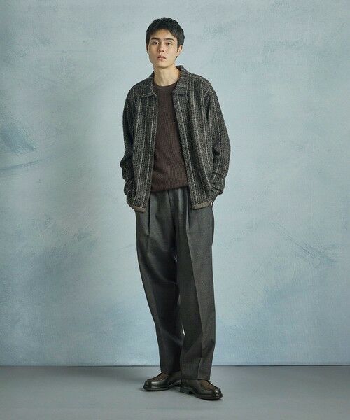 MEN'S BIGI / メンズビギ ブルゾン | ツイードチェック ニットブルゾン | 詳細10