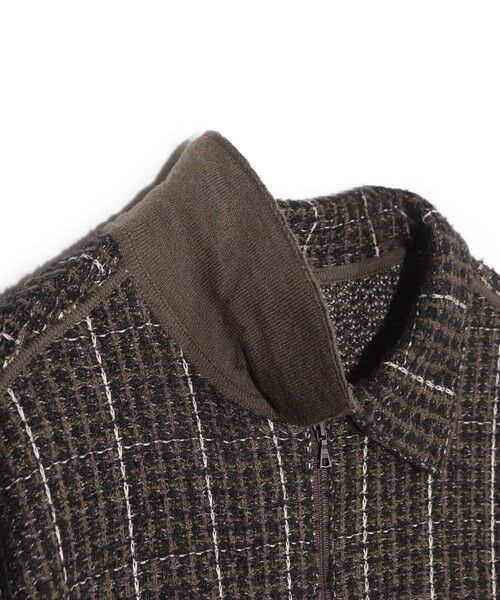 MEN'S BIGI / メンズビギ ブルゾン | ツイードチェック ニットブルゾン | 詳細2