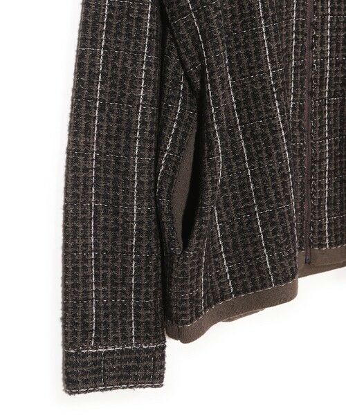 MEN'S BIGI / メンズビギ ブルゾン | ツイードチェック ニットブルゾン | 詳細3