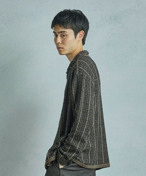 MEN'S BIGI / メンズビギ ブルゾン | ツイードチェック ニットブルゾン | 詳細7