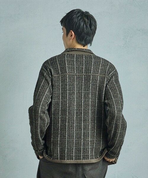 MEN'S BIGI / メンズビギ ブルゾン | ツイードチェック ニットブルゾン | 詳細8