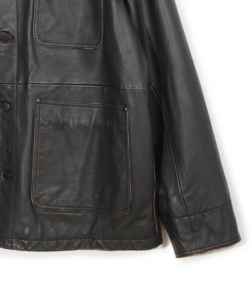 MEN'S BIGI / メンズビギ レザーブルゾン・ジャケット | 【JAGROSE/ジャグロース】別注ラムレザーカバーオール | 詳細5