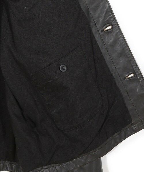 MEN'S BIGI / メンズビギ レザーブルゾン・ジャケット | 【JAGROSE/ジャグロース】別注ラムレザーカバーオール | 詳細7