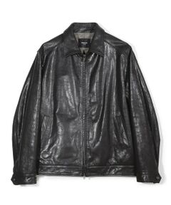 MEN'S BIGI / メンズビギ レザーブルゾン・ジャケット | ゴートレザー ライダースブルゾン