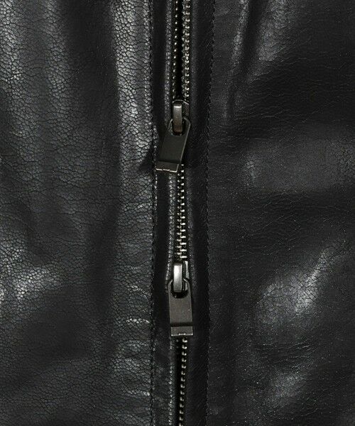 MEN'S BIGI / メンズビギ レザーブルゾン・ジャケット | ゴートレザー ライダースブルゾン | 詳細1