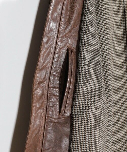 MEN'S BIGI / メンズビギ レザーブルゾン・ジャケット | ゴートレザー ライダースブルゾン | 詳細13