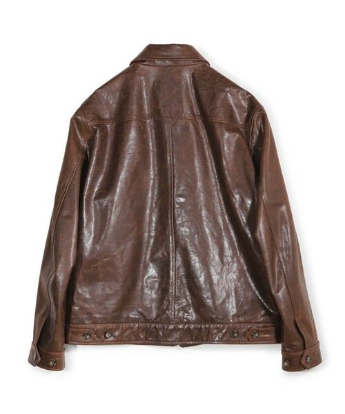 MEN'S BIGI / メンズビギ レザーブルゾン・ジャケット | ゴートレザー ライダースブルゾン | 詳細14