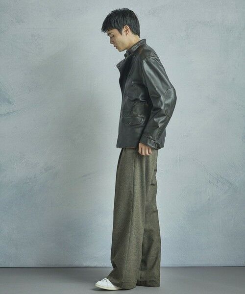 MEN'S BIGI / メンズビギ レザーブルゾン・ジャケット | 【50th Anniv . 菊池武夫】AGED SHEEPSKIN LEATHER JACKET | 詳細19