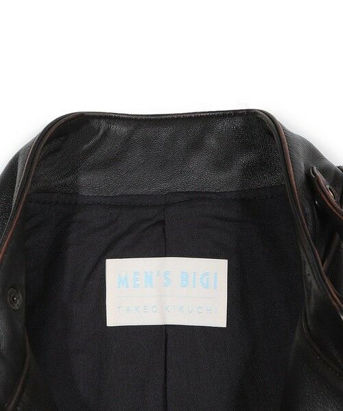 MEN'S BIGI / メンズビギ レザーブルゾン・ジャケット | 【50th Anniv . 菊池武夫】AGED SHEEPSKIN LEATHER JACKET | 詳細2