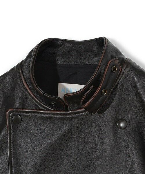 MEN'S BIGI / メンズビギ レザーブルゾン・ジャケット | 【50th Anniv . 菊池武夫】AGED SHEEPSKIN LEATHER JACKET | 詳細3