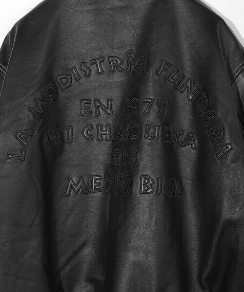 MEN'S BIGI / メンズビギ その他アウター | 【50th Anniv . 中田 慎介】 SHEEP LEATHER STADIUM JAMPER | 詳細13
