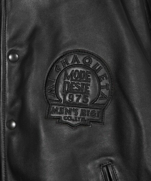 MEN'S BIGI / メンズビギ その他アウター | 【50th Anniv . 中田 慎介】 SHEEP LEATHER STADIUM JAMPER | 詳細8