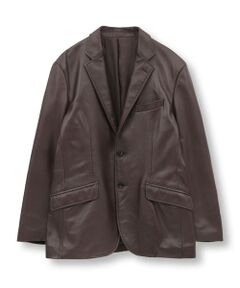 MEN'S BIGI / メンズビギ テーラードジャケット | シープレザーテーラードジャケット