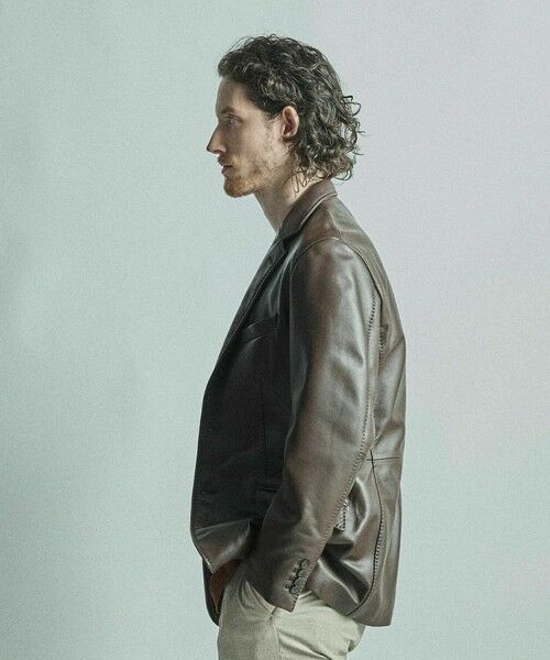 MEN'S BIGI / メンズビギ テーラードジャケット | シープレザーテーラードジャケット | 詳細4