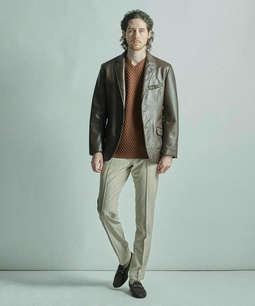 MEN'S BIGI / メンズビギ テーラードジャケット | シープレザーテーラードジャケット | 詳細7