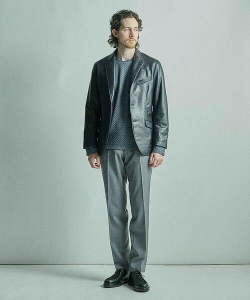 MEN'S BIGI / メンズビギ テーラードジャケット | シープレザーテーラードジャケット | 詳細9