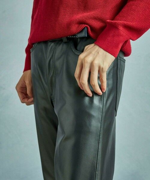 MEN'S BIGI / メンズビギ その他パンツ | ラムレザー５ポケットパンツ | 詳細12