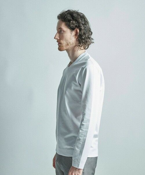 MEN'S BIGI / メンズビギ Tシャツ | 【ACTIVE TAILOR/アクティブテイラー】シルケットスムースVネック長袖Tシャツ | 詳細3