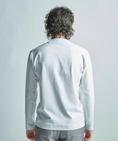 MEN'S BIGI / メンズビギ Tシャツ | 【ACTIVE TAILOR/アクティブテイラー】シルケットスムースVネック長袖Tシャツ | 詳細4