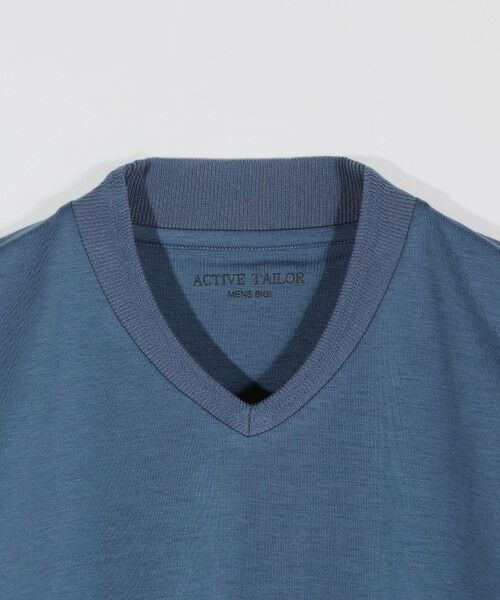 MEN'S BIGI / メンズビギ Tシャツ | 【ACTIVE TAILOR/アクティブテイラー】シルケットスムースVネック長袖Tシャツ | 詳細14