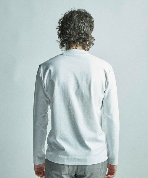 MEN'S BIGI / メンズビギ Tシャツ | 【ACTIVE TAILOR/アクティブテイラー】シルケットスムースクルーネック長袖Tシャツ | 詳細4