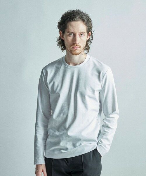 MEN'S BIGI / メンズビギ Tシャツ | 【ACTIVE TAILOR/アクティブテイラー】シルケットスムースクルーネック長袖Tシャツ | 詳細2