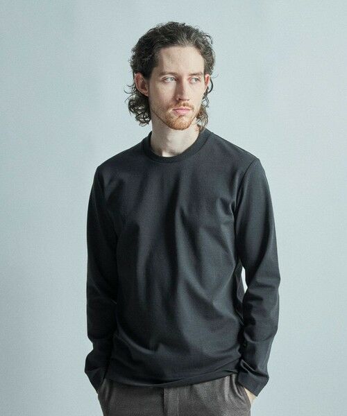 MEN'S BIGI / メンズビギ Tシャツ | 【ACTIVE TAILOR/アクティブテイラー】シルケットスムースクルーネック長袖Tシャツ | 詳細11