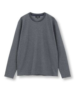 MEN'S BIGI / メンズビギ Tシャツ | シャーリングジャカードロングスリーブTシャツ