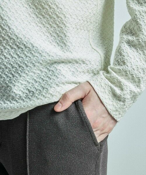 MEN'S BIGI / メンズビギ Tシャツ | シャーリングジャカードロングスリーブTシャツ | 詳細4