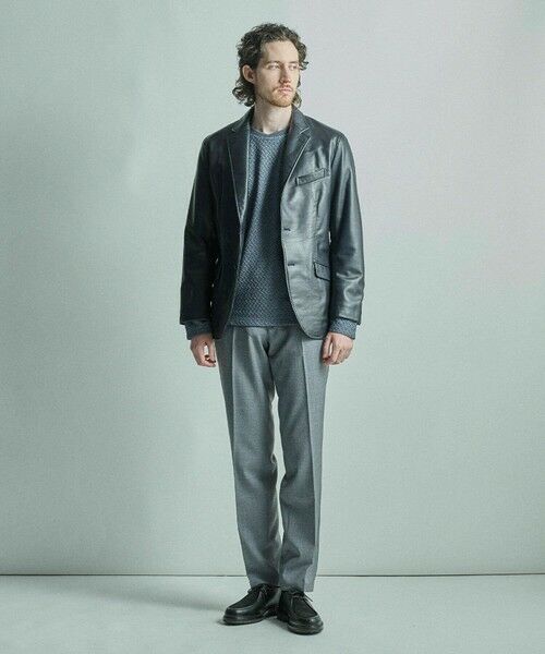 MEN'S BIGI / メンズビギ Tシャツ | シャーリングジャカードロングスリーブTシャツ | 詳細14