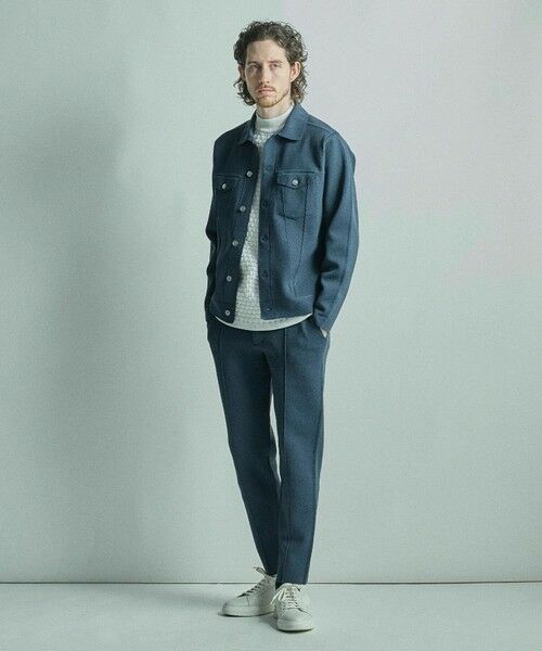 MEN'S BIGI / メンズビギ Tシャツ | ニットコンビ モックネック長袖Tシャツ | 詳細6