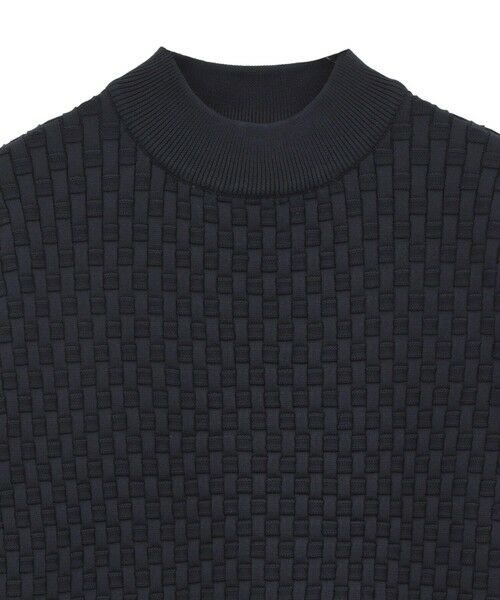 MEN'S BIGI / メンズビギ Tシャツ | ニットコンビ モックネック長袖Tシャツ | 詳細11