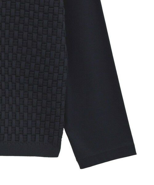 MEN'S BIGI / メンズビギ Tシャツ | ニットコンビ モックネック長袖Tシャツ | 詳細12