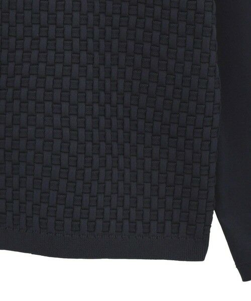 MEN'S BIGI / メンズビギ Tシャツ | ニットコンビ モックネック長袖Tシャツ | 詳細13