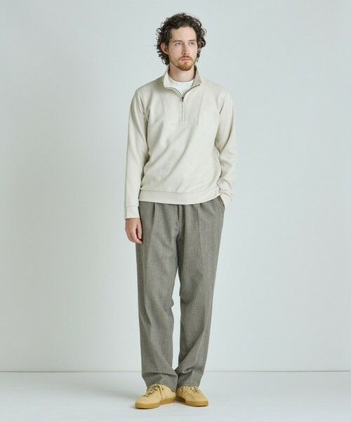 MEN'S BIGI / メンズビギ スウェット | スエードフェイクレイヤードプルオーバー | 詳細5