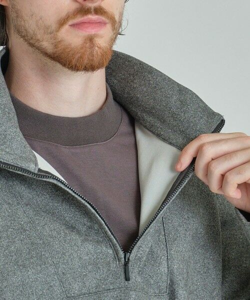 MEN'S BIGI / メンズビギ スウェット | スエードフェイクレイヤードプルオーバー | 詳細8