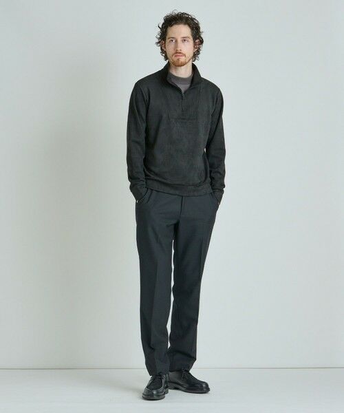 MEN'S BIGI / メンズビギ スウェット | スエードフェイクレイヤードプルオーバー | 詳細16