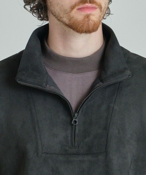 MEN'S BIGI / メンズビギ スウェット | スエードフェイクレイヤードプルオーバー | 詳細15