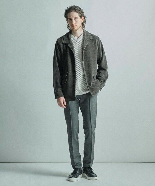 MEN'S BIGI / メンズビギ Tシャツ | ニットコンビ フェイクスエード長袖Tシャツ | 詳細4